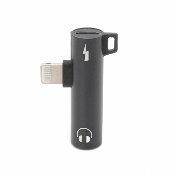 Adapter za slusalice i punjenje iP-15 iPhone lightning crni