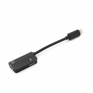 Adapter za slusalice i punjenje IP-5 iPhone lightning crni
