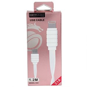 USB data kabal KONFULON KFL-S05 za Iphone lightning 1.2m beli